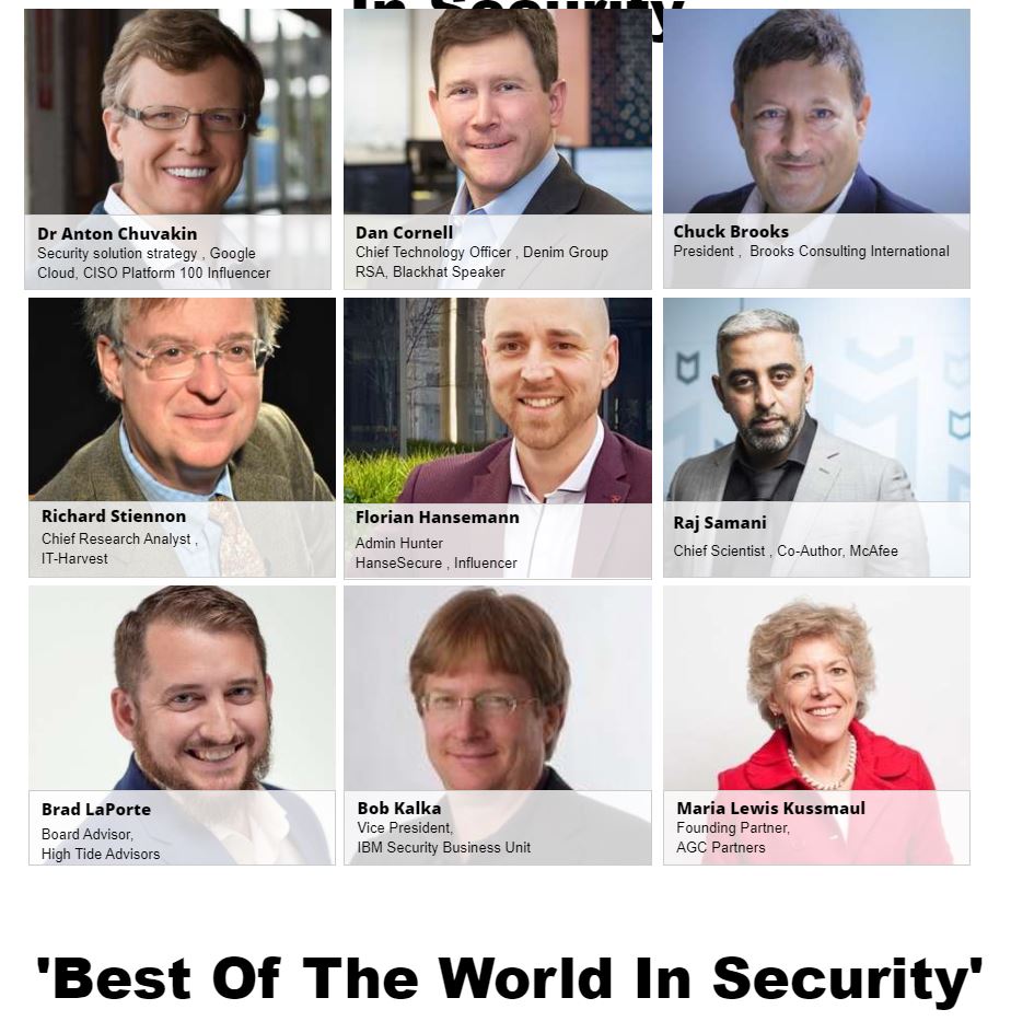 Best of the World in Security: Keynote Speaker