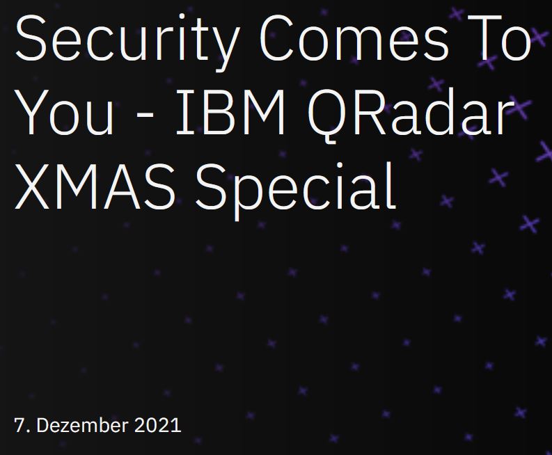 IBM Talk, the first ;-)